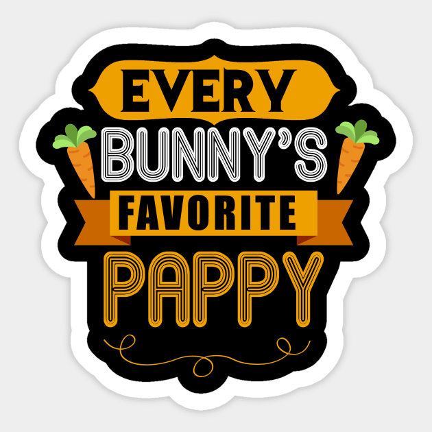 MENS EVERY BUNNYS FAVORITE PAPPY SHIRT CUTE EASTER GIFT Sticker by toolypastoo